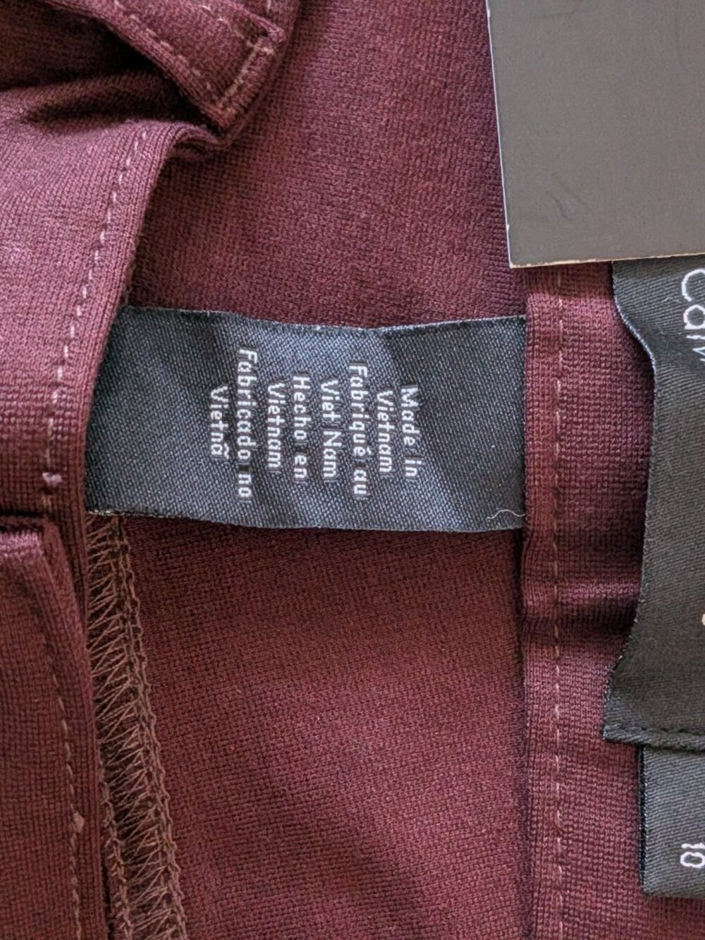 Calvin Klein Stretch Jeans Size 10 merlot NWT - Picture 5 of 7